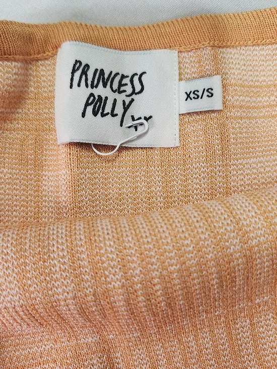 Princess Polly Orange-white Mini Halter - Picture 3 of 4